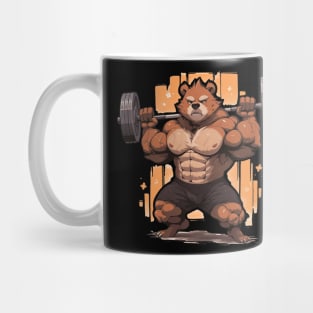 bear lifting weight Mug